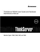 Lenovo ThinkServer RD540 70AR User manual