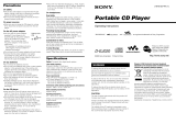 Sony D-EJ020 User manual