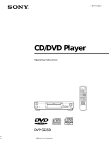 Sony DVP-S525D Operating instructions