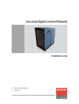 Barco Universal Pedestal (For DP2K-B, DP4K-B and SP4K series) Installation guide