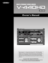 Edirol V-440HD Owner's manual