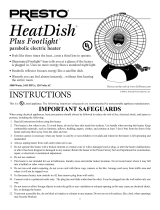 Presto Heat Dish Operating instructions