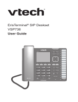 VTech ErisTerminal SIP Deskset VSP736 User manual