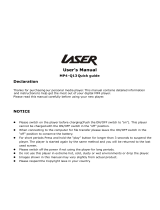 Laser MP4-Q13 User manual
