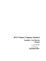 Symmetricom 5071A Assembly And Service Manual