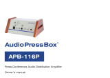 AudioPressBox APB-116P Owner's manual