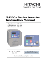 Hitachi SJ2002 Series User manual