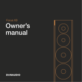 Dynaudio Focus 30 XD Owner's manual