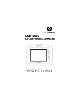 Audiovox 5600 - LCM - LCD Monitor Owner's manual