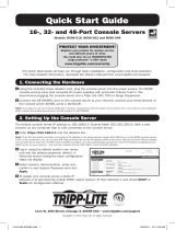Tripp Lite 16- and 48-Port Console Servers Quick start guide