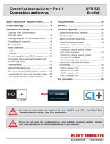 Kathrein UFS 925 Operating Instructions Manual