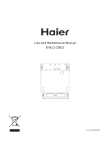 Haier DW12-CBE5 Use and Maintenance Manual