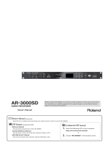 Roland AR-3000SD Owner's manual