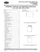 Carrier HRVCCLVU1330 Installation, Start-Up, And Operating Instructions Manual