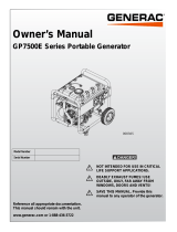 Generac Power Systems GP7500E GP SERIES Owner's manual