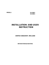 A.O. Smith EQ 280 Installation And User Instructions Manual