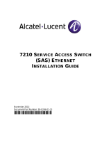 Alcatel-Lucent 7210 Installation guide