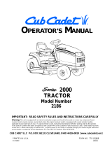 Cub Cadet 2518 User manual