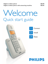 Philips SE2453S/05 Quick start guide