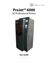3D Systems ProJet 6000 User manual