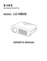 Eiki LC-NB3S User manual