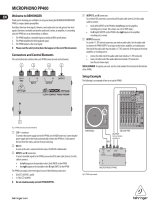 Behringer Microphono PP400 User manual