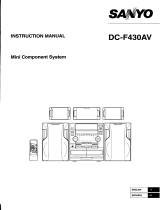 Sanyo DC-F430AV User manual