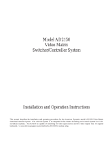 American Dynamics AD2150 Installation And Operation Instructions Manual