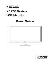 Asus VP278 Series LCD Monitor User manual