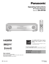 Panasonic SA-XR700 Owner's manual