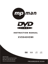 MPMan XVD840 HDMI Owner's manual