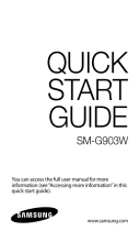 Samsung SM-G903W Quick start guide