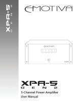 Emotiva XPA-3 Gen2 User manual