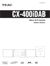 TEAC CX-400iDAB Owner's manual