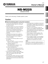 Yamaha NS-M225P User manual