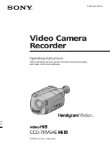 Sony CCD-TRV64E User manual