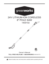 Greenworks 20672 Owner's manual