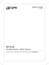 GPX BD702B User manual