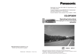 Panasonic CQDP383W Operating instructions