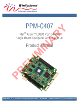 WinSystems PPM-C407 User manual