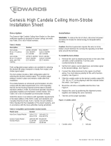 EDWARDS Genesis High Candela Ceiling Horn-Strobe Installation guide