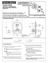 American Standard T005740.002 Installation guide