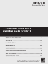 Hitachi 50C10 - LCD Projection TV Operating instructions