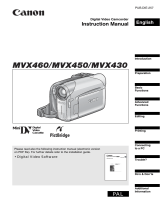 Canon MVX460 User manual