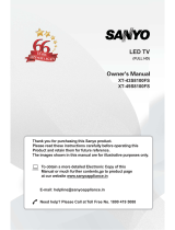 Sanyo XT-43S8100FS Owner's manual
