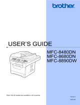 Brother MFC-8890DW User manual