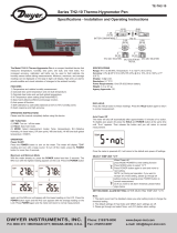 Dwyer Model TH2-10 User manual