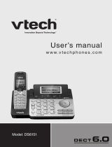 VTech 2-Line Expandable Cordless Phone System with Digital Answering System and Caller ID User manual