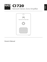NAD CI 720 Owner's manual