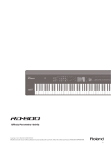 Roland RD-800 Owner's manual